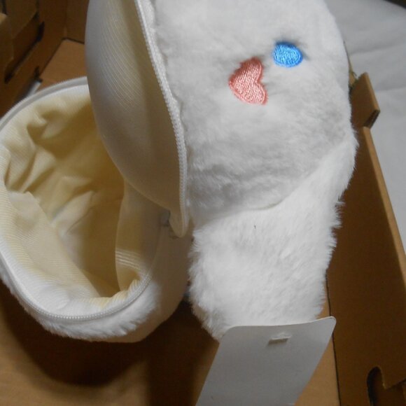 LITTLE GIRLS PLUSH WHITE SANRIO CINNAMROLL PURSE BAG ZIPPER SHOULDER TOTE 👸🎁 - Picture 6 of 9